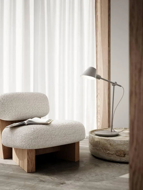 Nordlux stay grijs modern e27 fitting bureaulamp modern