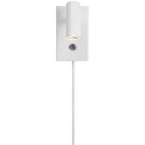 Wandlamp leeslamp wit verstelbaar 'Omari' moodmaker met schakelaar stekker - FOIR
