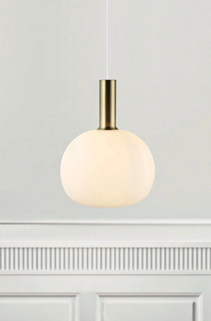 Hanglamp glas modern E27 fitting opaal glas nordlux