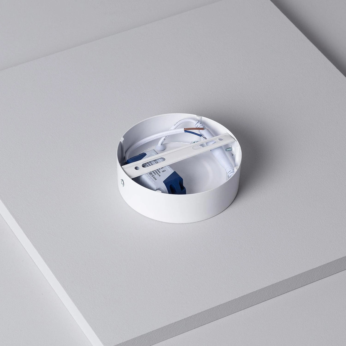 Opbouwspot wit rond led warm wit 3000k