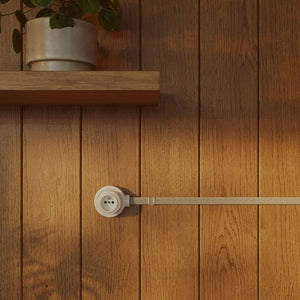 Porselein stopcontact opbouw rond voor 20mm buis