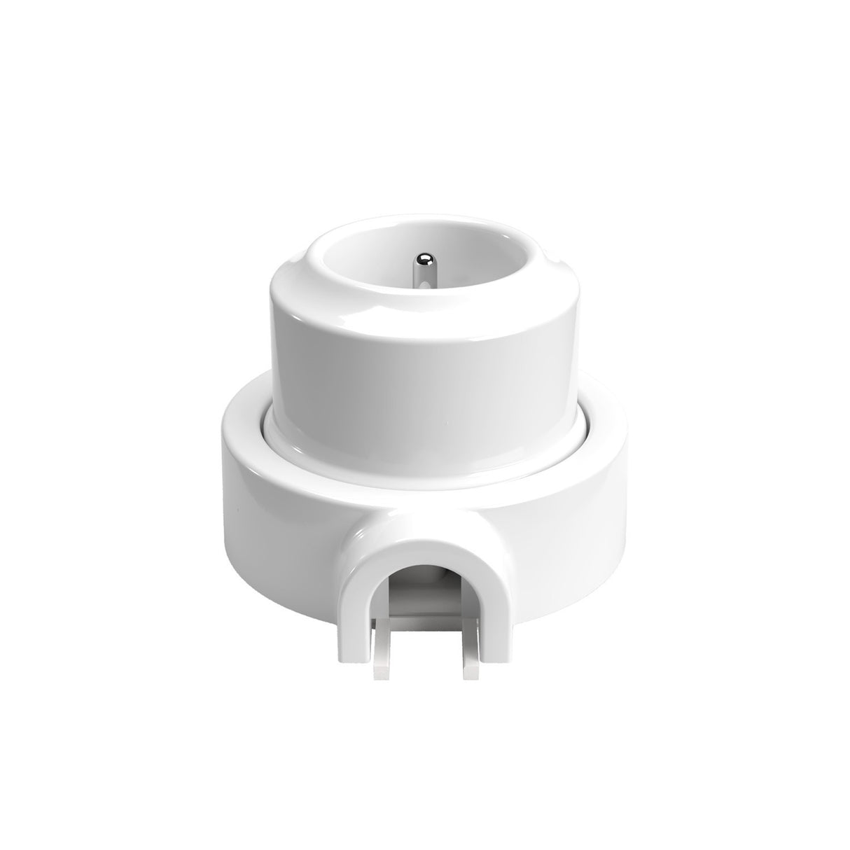 Porselein stopcontact opbouw rond voor 20mm buis