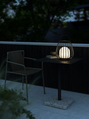 Tafellamp zwart Jim To-Go oplaadbaar led 38 cm