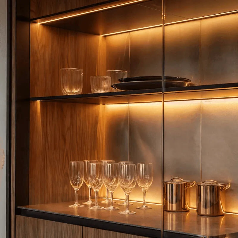 Inbouw Aluminium Profiel met doorlopende cover voor dubbele LED strips tot 18mm 2 meter - FOIR