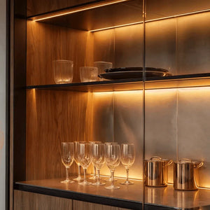 Inbouw Aluminium Profiel met doorlopende cover voor dubbele LED strips tot 18mm 2 meter - FOIR