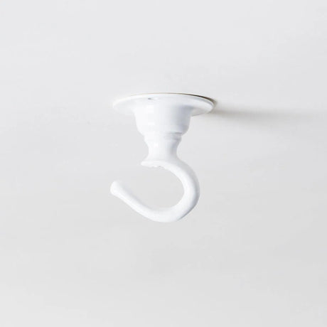 Haak plafond wit metaal lamp ophangen