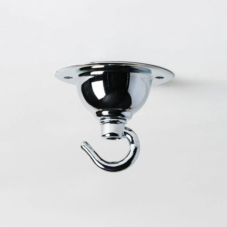 Plafonkap met haak verchroomd lamp ophangen metaal