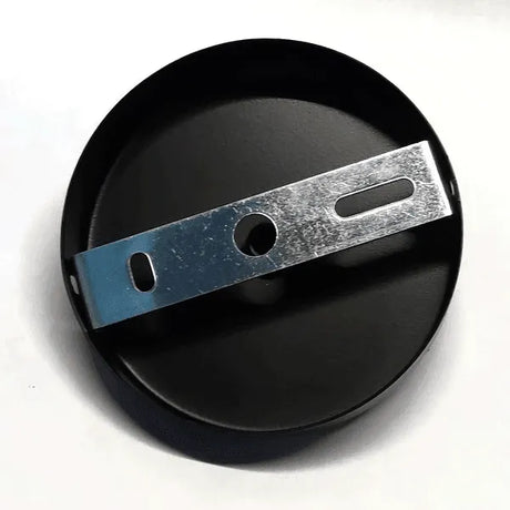 Kap metaal 10CM zwart staal 1 uitgang 100mm - FOIR