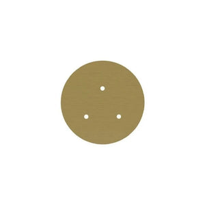 Ronde plafondkap minimalistisch 200mm 3 uitgangen - kleur satijn messing - FOIR