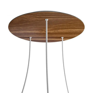 Plafondkap hout 3 uitgangen 400mm rond xxl 