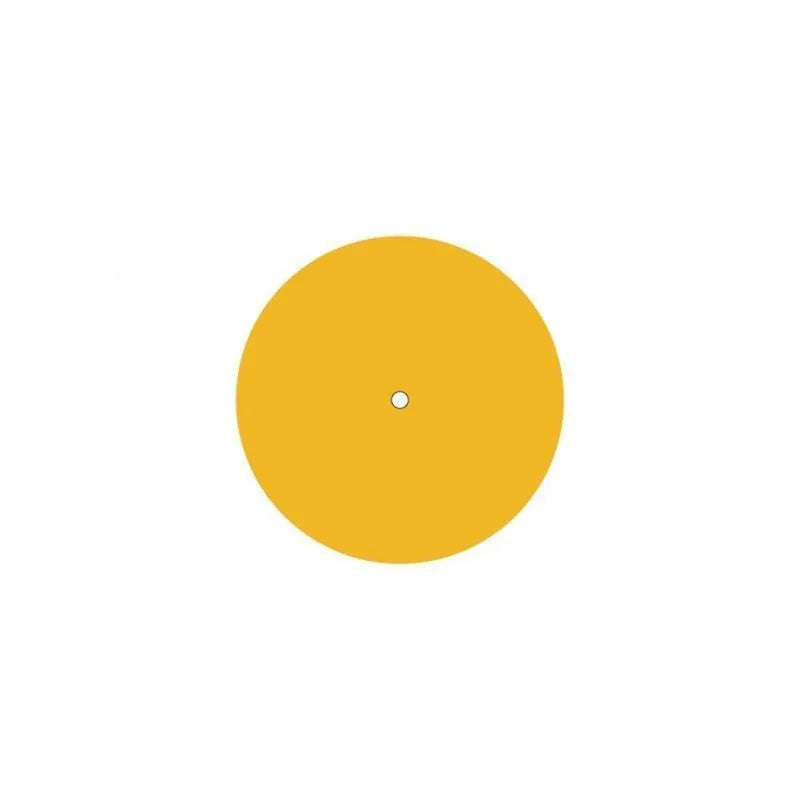 Ronde plafondkap mosterdgeel minimalistisch 200mm 1 uitgang - FOIR