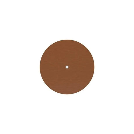 Ronde plafondkap satijnkoper minimalistisch 200mm 1 uitgang - FOIR
