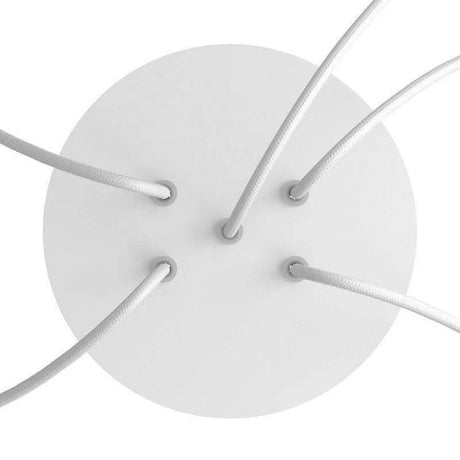 Plafondkap 5 snoeren metaal rond 200mm