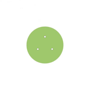 Ronde plafondkap minimalistisch 3 uitgangen - kleur groen 20 cm - FOIR