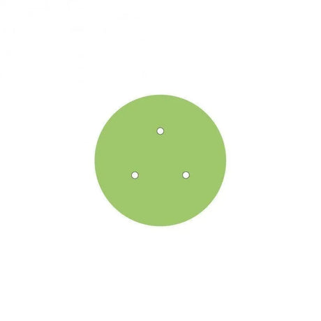 Ronde plafondkap minimalistisch 3 uitgangen - kleur groen 20 cm - FOIR