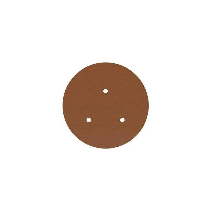 Ronde plafondkap minimalistisch 3 uitgangen - kleur koper 20cm - FOIR