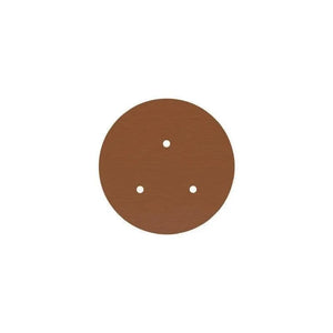 Ronde plafondkap minimalistisch 3 uitgangen - kleur koper 20cm - FOIR