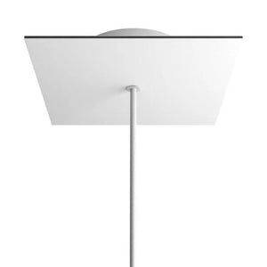 Plafondkap vierkant 1 uitgang design modern staal