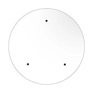 Grote plafondkap wit 3 uitgangen 40 cm - FOIR