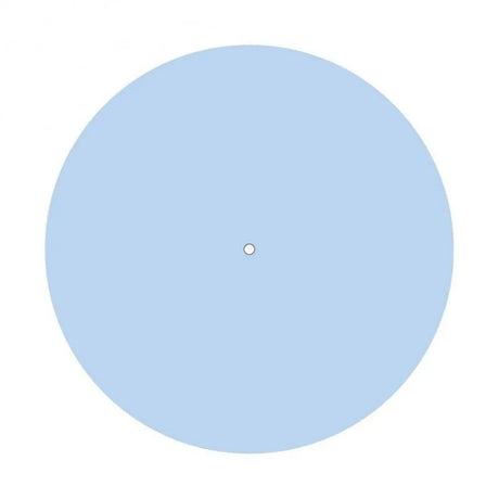 Grote plafondkap 1 uitgang lichtblauw 40 cm - FOIR