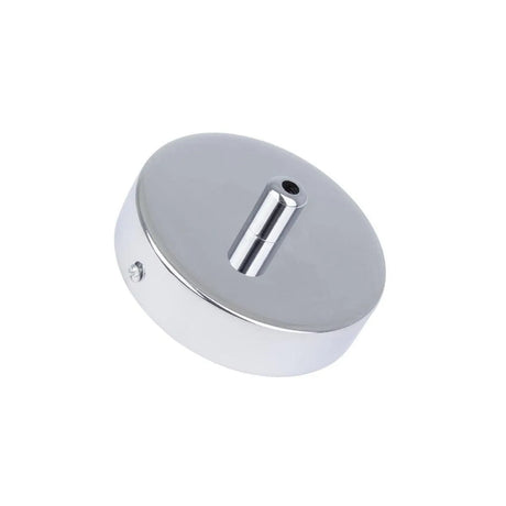 Plafondkap chrome metaal 1 uitgang rond 100mm - FOIR
