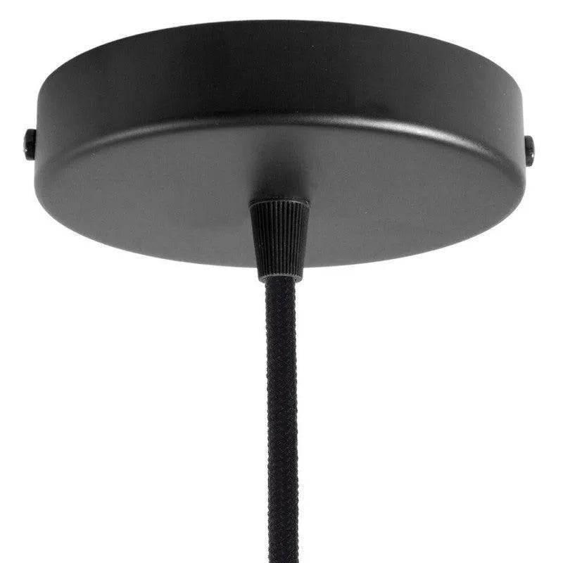 Plafondkap zwart 1 uitgang 120mm metaal led
