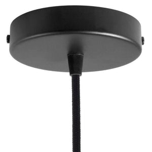 Plafondkap zwart 1 uitgang 120mm metaal led
