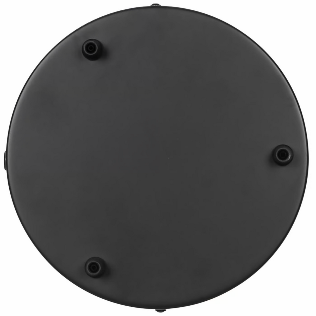 Plafondkap zwart rond 3 uitgangen 22 cm