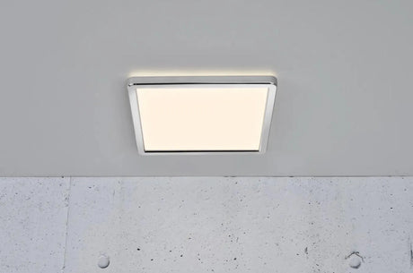 plafondlamp met moodmaker dimbaar chrome vierkant Nordlux oja