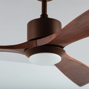 plafondventilator hout met afstandsbediening LED lichtbron 