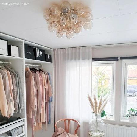 moderne plafondlamp 4200990-5503 By rydens handgemaakt glazen bollen