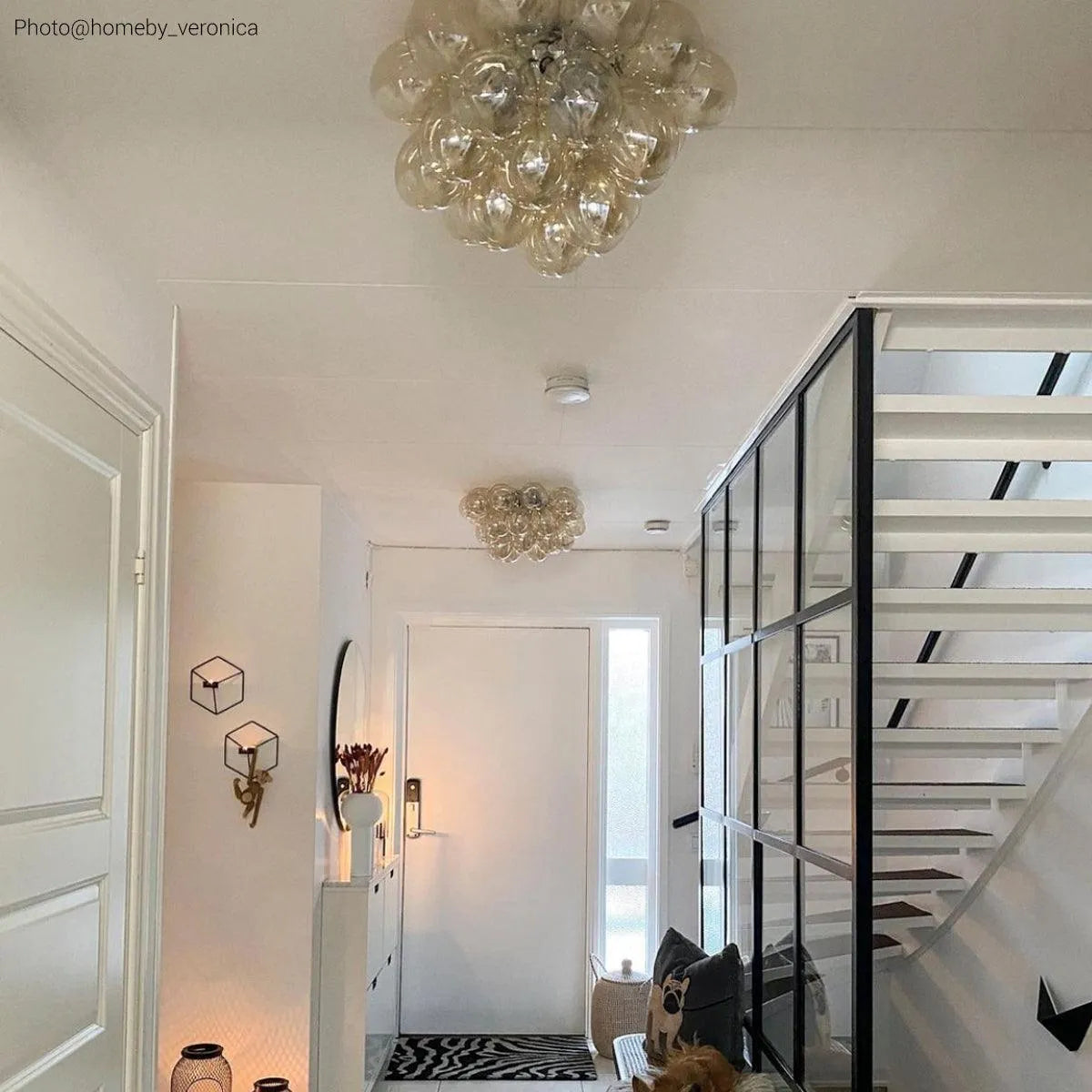 Gross by rydens led lamp glazen bollen gouden lamp