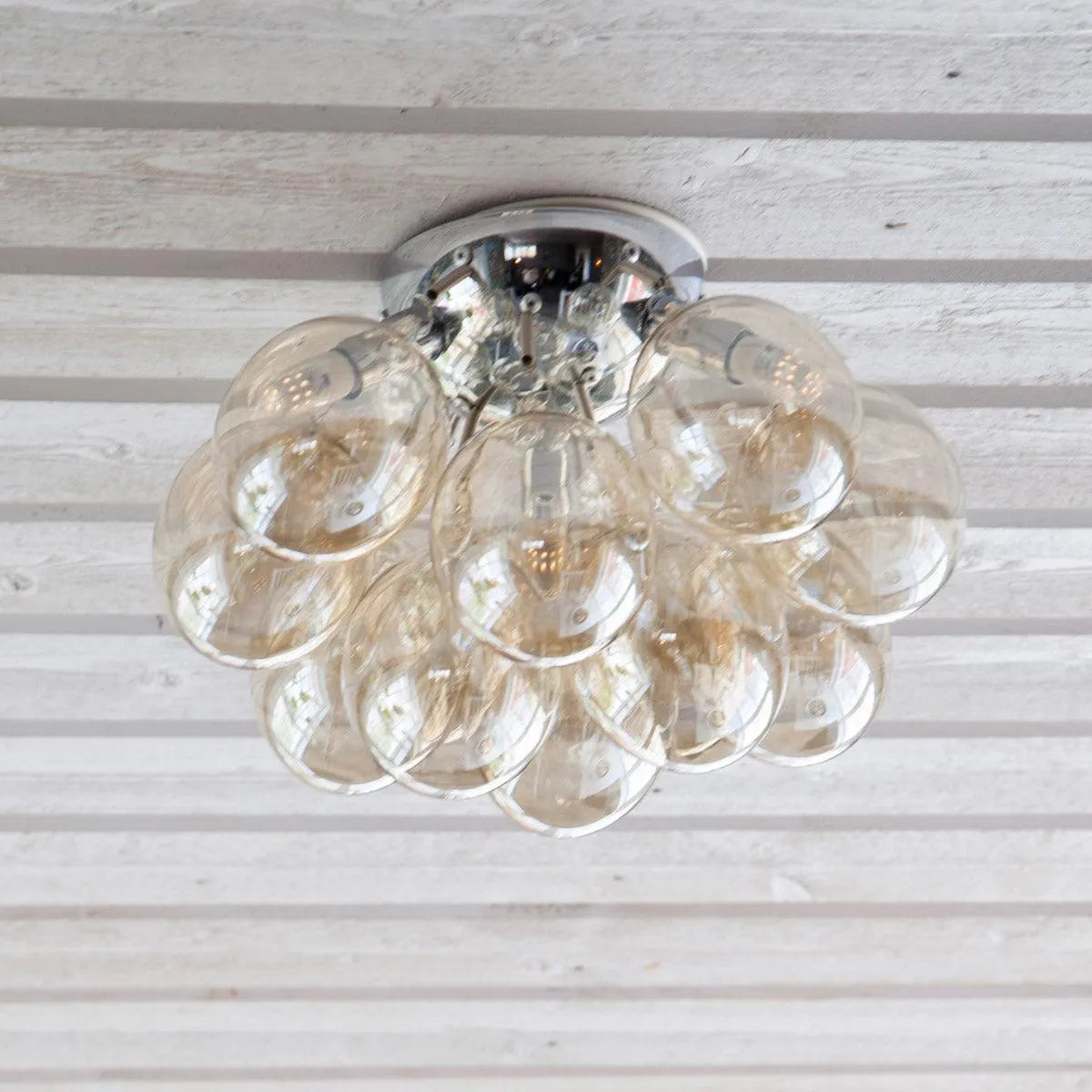 Plafondlamp glas goud by rydens gross lamp groot rond
