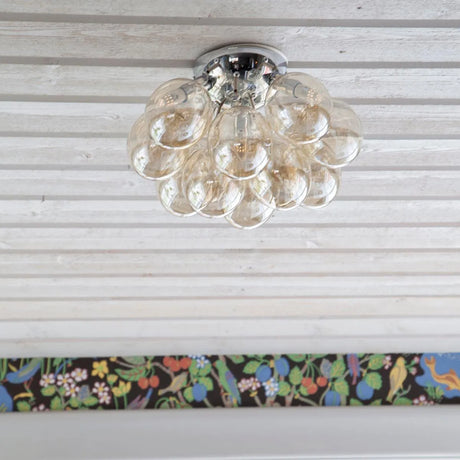 plafondlamp glas led lamp goud modern design