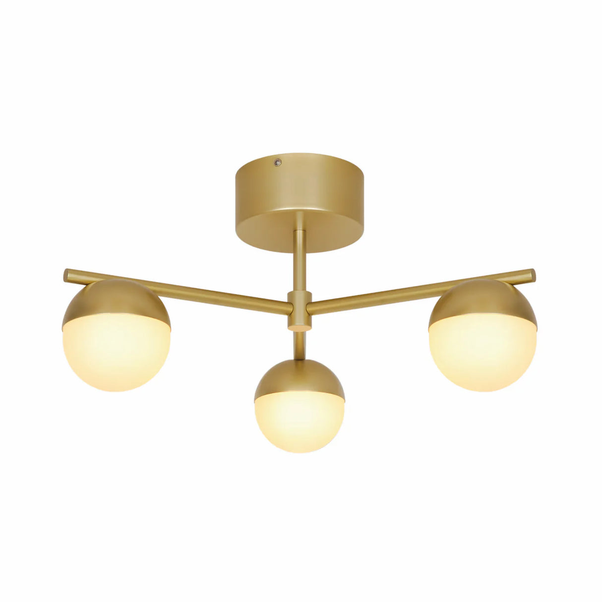 Plafondlamp zwart Nordlux Contina opaal glas metaal