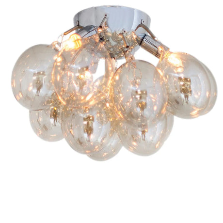Glazen plafondlamp by rydens gross rond goud