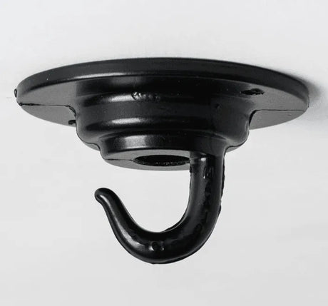 Kleine zwarte plafondlamp metaal 