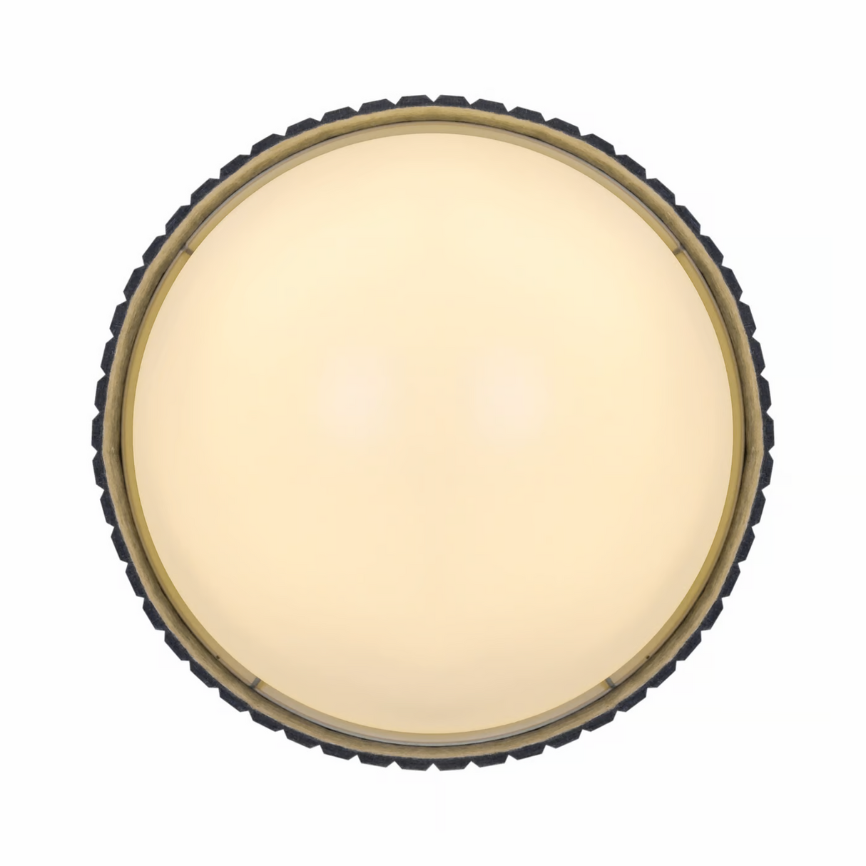 Plafondlamp rond Stof led lamp Corato 42cm