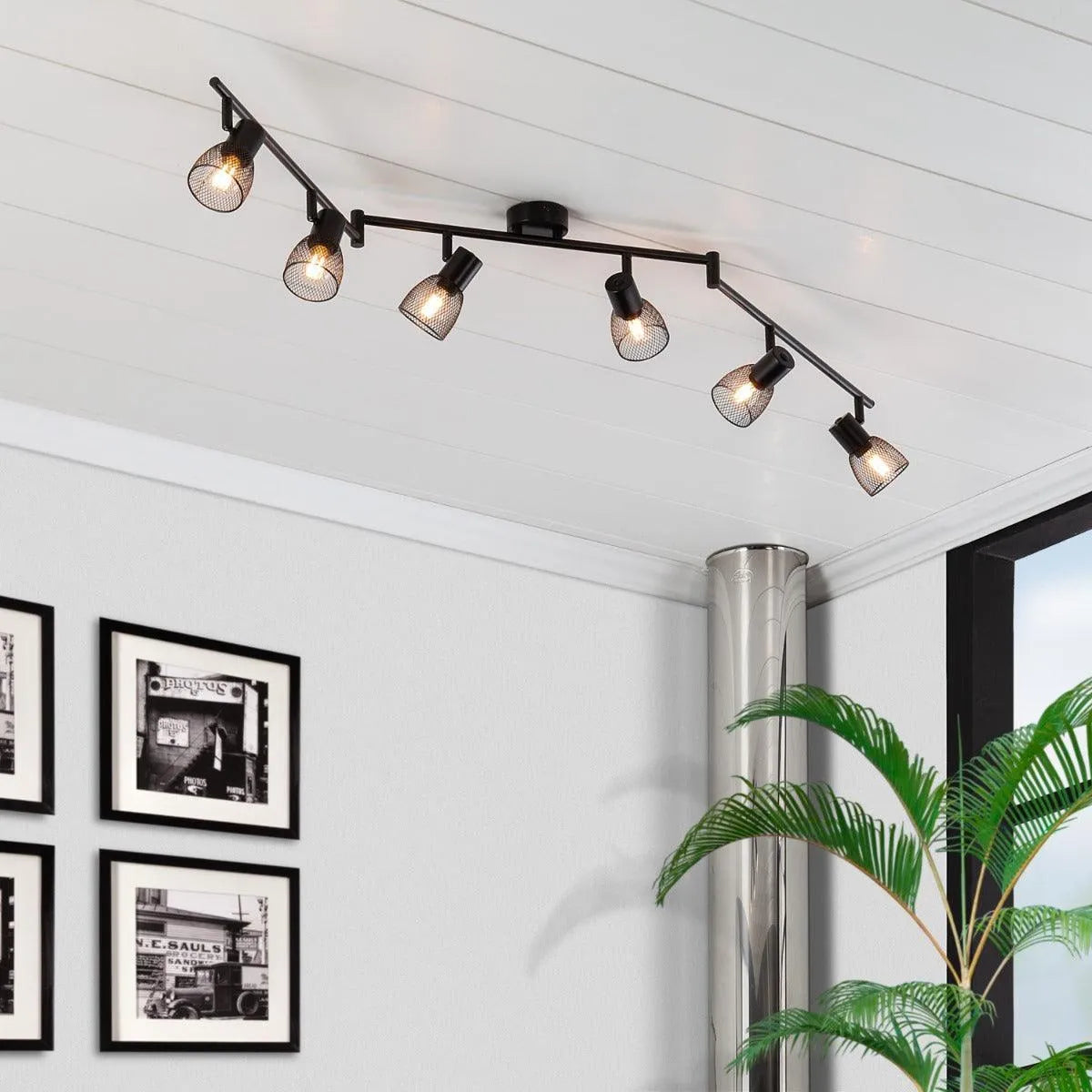 Spots zwart vierkant verstelbaar e14 fitting led 