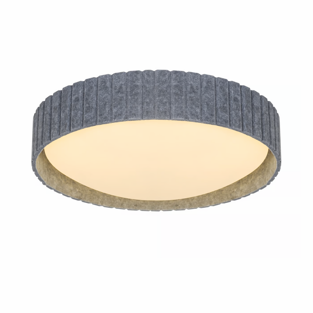 Plafondlamp rond Stof led lamp Corato 42cm