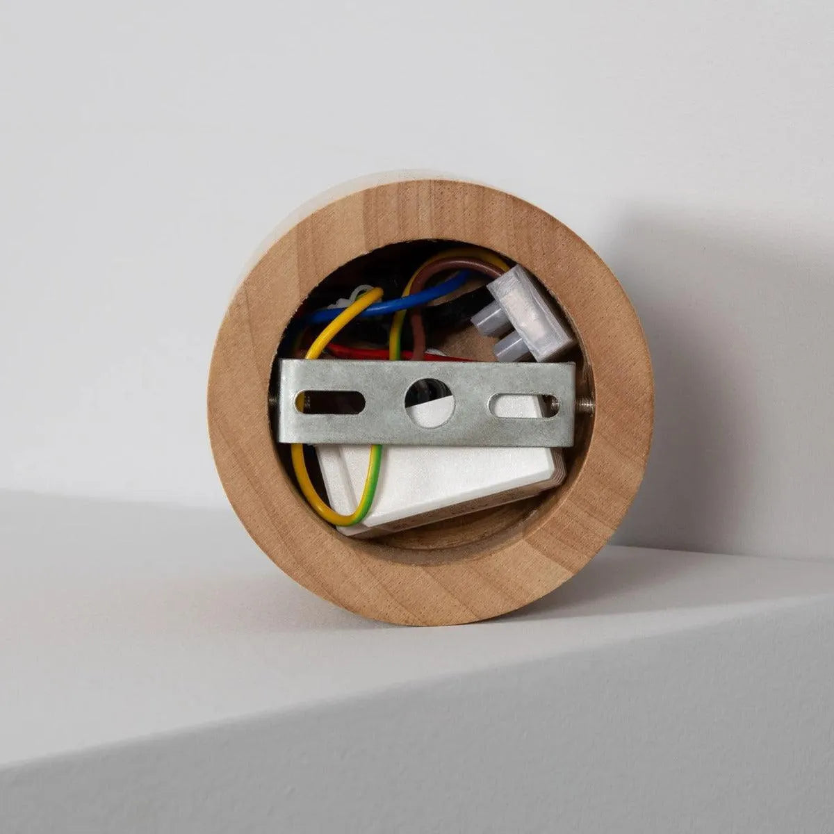 Plafondspot LED hout rond 6W 2700K warm wit 'Sigrid' - FOIR