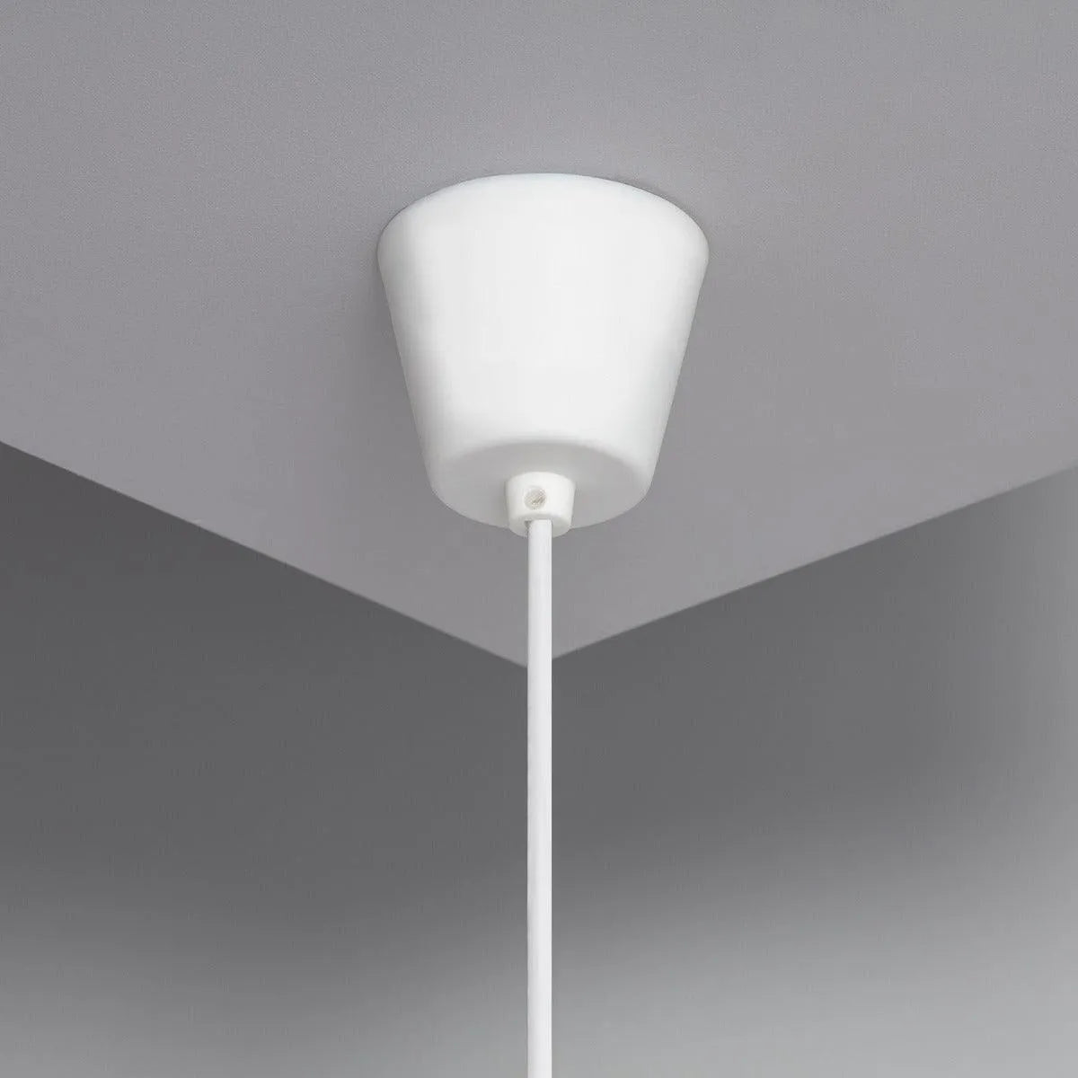 Hanglamp touw 'Krito' E27 fitting modern gevlochten wit 310mm - FOIR