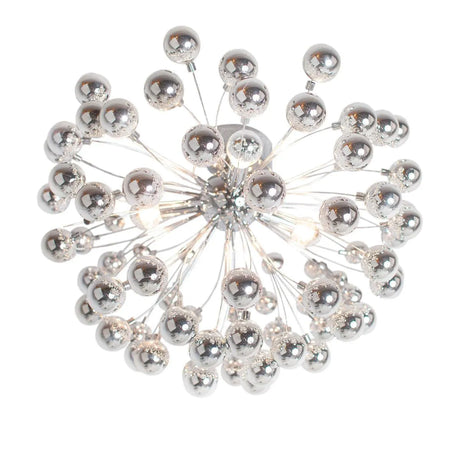 Zilveren plafondlamp rond led lamp by rydens caroll