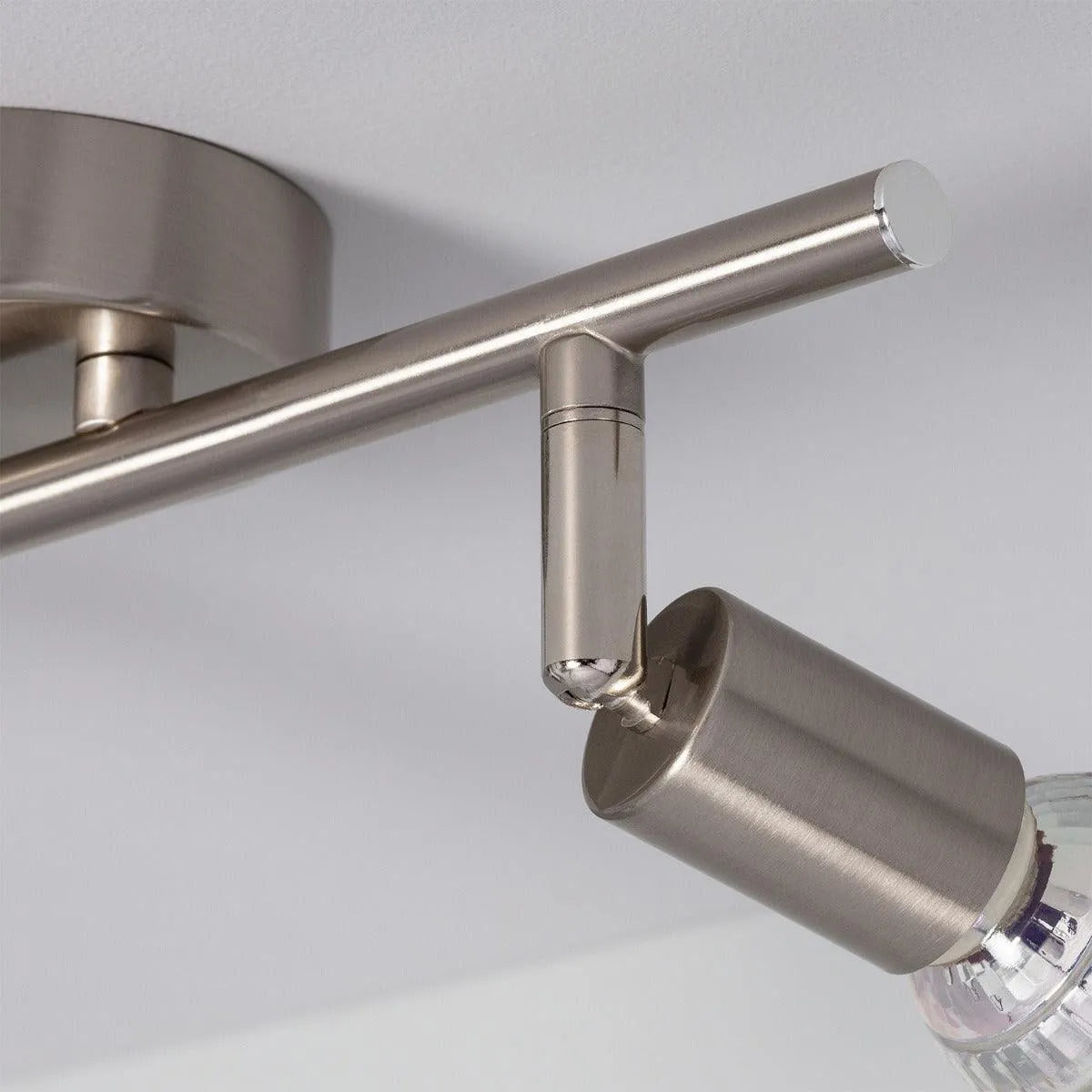 Plafondlamp zilver verstelbaar gu10 