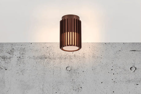 plafondlamp nordlux design e27 fitting donker messing aludra