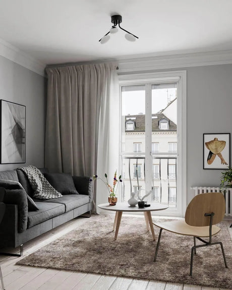 plafondlamp zwart opaal glas modern by rydens imperia