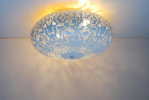 Plafondlamp filigrain rond e27 fitting metaal led lamp
