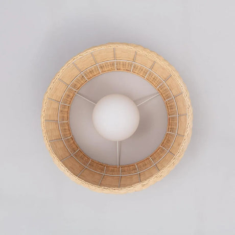 Plafondlamp rotan gevlochten 'Gardia' E27 fitting modern 44 cm - FOIR