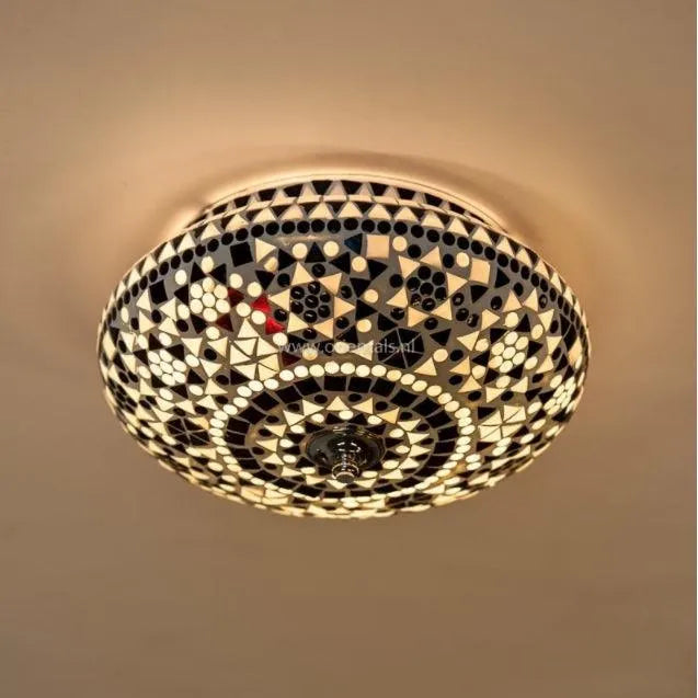 mozaiek plafondlampen e27 metaal glas oosters 
