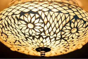 Grote plafondlamp mozaiek e27 fitting rond led lamp 250mm